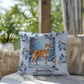 Husky Sable & White Pillow - Winter Husky throw pillow, snow dog accent pillow, holiday home decor