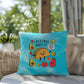 Let's Taco 'Bout It Indoor/Outdoor Pillow -Mental Health Support, Self-Care Decor, Anxiety Relief Throw Cushion