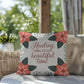 Healing Takes Its Own Beautiful Time Throw Pillow - Soothing Christmas décor for comfort