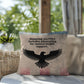 Honoring Sacrifice Indoor/Outdoor Pillow: Resilient Comfort - Mental Health & Memorial Tribute