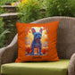 Blue French Bulldog pillow, personalized indoor outdoor dog cushion, custom Frenchie accent - MySisterIsASurvivor