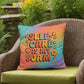 Shop our premium self care is my jam indoor outdoor pillow from MySisterIsASurvivor.