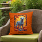 Silver Labrador Retriever pillow, personalized indoor outdoor lab cushion, home accent - MySisterIsASurvivor