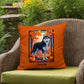 Black and White Husky pillow blue eyes, custom indoor outdoor dog cushion, gift for Husky fans - MySisterIsASurvivor