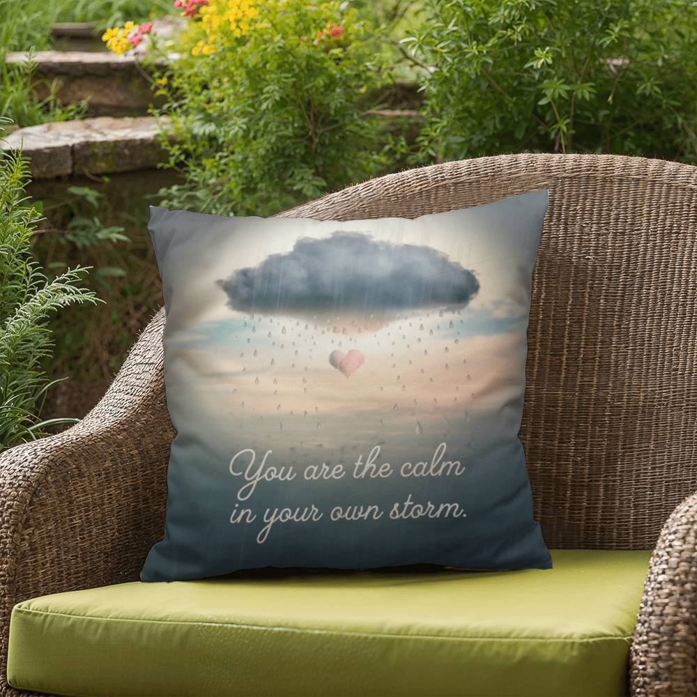 You Are The Calm In Your Own Storm: Indoor/Outdoor Pillow Self-Care for Relaxation, Mindfulness & Emotional Wellness