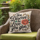 You Deserve The Love You Give: Indoor/Outdoor Pillow Self-Care for Relaxation, Mindfulness & Emotional Wellness