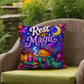 Rest Is Magic Halloween Throw Pillow - Self Care Pumpkin Witch Moon Pillow