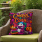 Creepin It Cozy Halloween Throw Pillow - Spooky Stories Pumpkin Spice Good Vibes