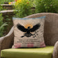 Their Courage Never Fades Indoor/Outdoor Pillow: Resilient Comfort - Mental Health & Memorial Tribute