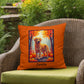 Golden Retriever pillow, custom indoor outdoor dog cushion, water-resistant accent - MySisterIsASurvivor