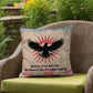 Memories Of War Don't Fade Indoor/Outdoor Pillow: Resilient Comfort - Mental Health & Memorial Tribute