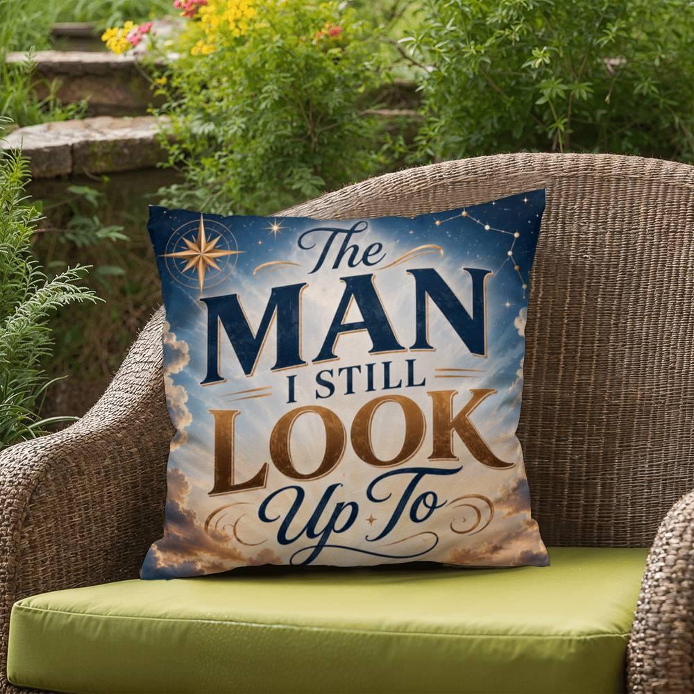 Shop our premium the man i still look up to throw pillow from MySisterIsASurvivor.