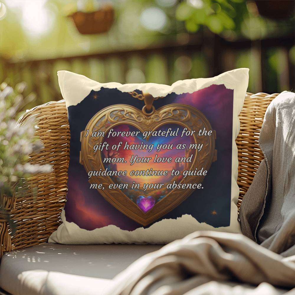 Love And Guidance: Mom’s Legacy Indoor/Outdoor Pillow - Memorial Gift, Grief Support, Tribute for Mother’s Day or Loss of Mom