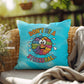 "Don’t Be A Stress Ball" indoor/outdoor pillow, custom-designed for anxiety relief and mental health support.