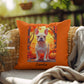 Cream French Bulldog pillow, personalized indoor outdoor Frenchie cushion, custom dog gift - MySisterIsASurvivor