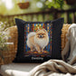 Pomeranian (Cream Sable) Indoor/Outdoor Pillow - Personalized Stained Glass Dog Tribute & Comfort Gift