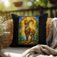 Shop our ibex stained glass style throw pillow featuring the 18" x 18" style option from MySisterIsASurvivor.