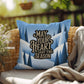 May Your Heart Be Light This Season Throw Pillow - Serene Christmas pillow for reflection