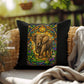 Shop our elephant stained glass style throw pillow featuring the 18" x 18" style option from MySisterIsASurvivor.