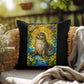 Shop our seal stained glass style throw pillow featuring the 18" x 18" style option from MySisterIsASurvivor.