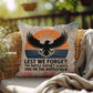 Lest We Forget Indoor/Outdoor Pillow: Resilient Comfort - Mental Health & Memorial Tribute