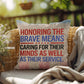 Honoring the Brave personalized outdoor pillow honoring veterans, PTSD warriors, and Memorial Day tribute