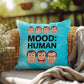 Mood: Human Indoor/Outdoor Pillow, Personalized Anxiety Relief Cushion for Mental Health Support & Self-Care