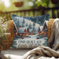 Find Quiet Joy in the Little Things Throw Pillow - Gentle Christmas accent for mindful moments