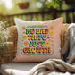 No Bad Trips - Just Growth: Indoor/Outdoor Pillow - Groovy Affirmation for Emotional Wellness & Positive Vibes