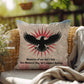 Memories Of War Don't Fade Indoor/Outdoor Pillow: Resilient Comfort - Mental Health & Memorial Tribute