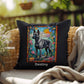 Belgian Malinois (Gray) Indoor/Outdoor Pillow - Personalized Stained Glass Dog Tribute & Comfort Gift
