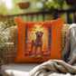 Fox Red Labrador Retriever pillow, personalized indoor outdoor lab cushion, soft home accent - MySisterIsASurvivor