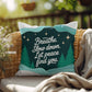 Breathe. Slow Down. Let Peace Find You Throw Pillow - Tranquil holiday décor for inner calm