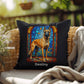 Belgian Malinois (Fawn) Indoor/Outdoor Pillow - Personalized Stained Glass Dog Tribute & Comfort Gift