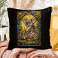 Shop our koala stained glass style throw pillow featuring the 16" x 16" style option from MySisterIsASurvivor.