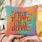 Shop our stay trippy heal hippie indoor outdoor pillow featuring the 16" x 16" style option from MySisterIsASurvivor.