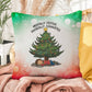 Mentally Festive, Physically Exhausted Throw Pillow - Funny Christmas holiday décor pillow