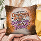 Indoor/outdoor pillow with “Overcoming Anxiety” to promote mental wellness
