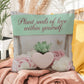 Plant Seeds Of Love Within Yourself: Indoor/Outdoor Pillow Self-Care for Relaxation, Mindfulness & Emotional Wellness
