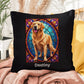 Classic Golden Retriever indoor/outdoor pillow, custom dog lover throw pillow for home or gift