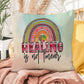 Healing Is Not Linear: Indoor/Outdoor Pillow for Wellness, Style & Stress Relief