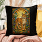 Shop our lynx stained glass style throw pillow featuring the 16" x 16" style option from MySisterIsASurvivor.
