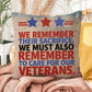 We Remember Their Sacrifice personalized pillow for veteran tribute, PTSD support, and Memorial Day remembrance