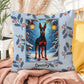 Doberman Black & Rust Pillow - Cozy winter dog throw pillow, holiday home decor, guardian dog accent
