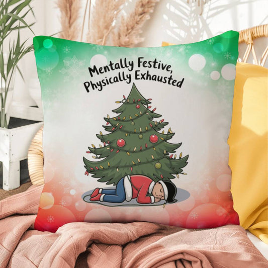 This Christmas, Let’s Keep the Crazy to the Decorations Throw Pillow - Funny quote decorative pillow