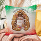 Cozy Up and Care for You Throw Pillow - Christmas self-care holiday comfort decorative pillow