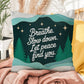Breathe. Slow Down. Let Peace Find You Throw Pillow - Tranquil holiday décor for inner calm