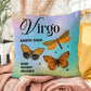 Virgo Butterfly Indoor/Outdoor Pillow – Zodiac Astrology Decor, Boho Accent for Home & Patio