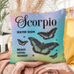 Scorpio Butterfly Indoor/Outdoor Pillow – Zodiac Astrology Decor, Boho Accent for Home & Patio