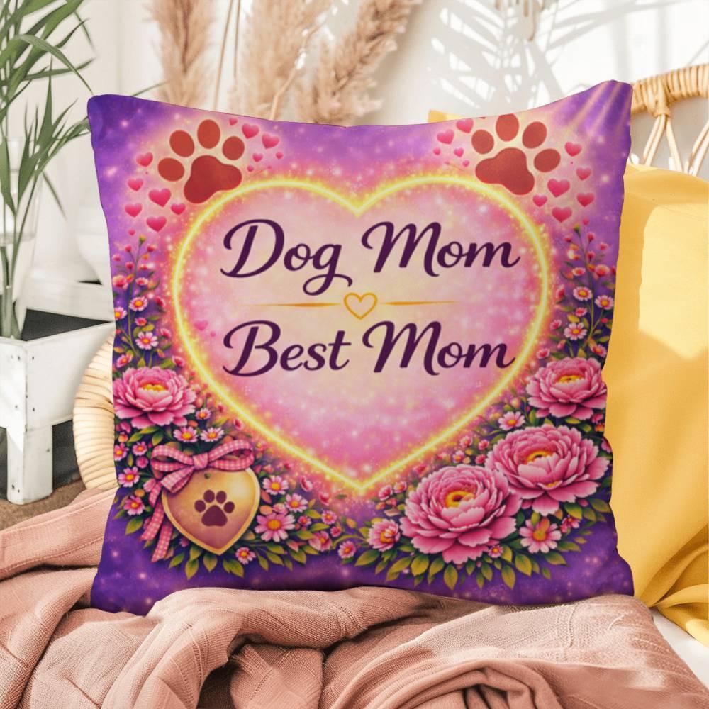 Shop our premium dog mom best mom throw pillow from MySisterIsASurvivor.